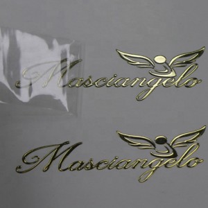 Пользовательские тонкие самоклеющиеся клейки электроформ металлическая фольга никель наклейки на стикеровщик продукт металлический 3D логотип стикер для мобильного телефона